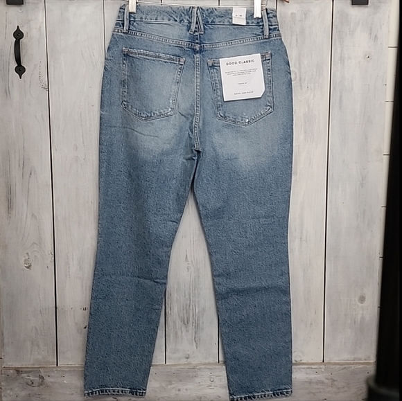 GOOD AMERICAN Good Classic Denim Jeans Women's Size 6/28 NWT - Picture 7 of 15